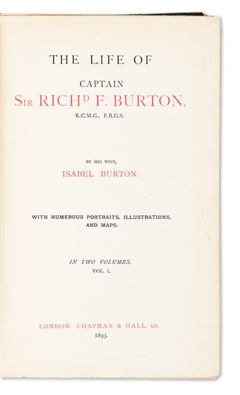 Burton, Sir Richard Francis (1821-1890) Personal Narrative of a Pilgrimage to El-Medinah and Meccah.